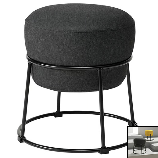 Sittpuff Amsterdam Svart